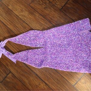 Showpo Lavender Sequin Dress